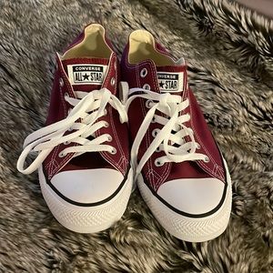 Maroon Low Top Converse
